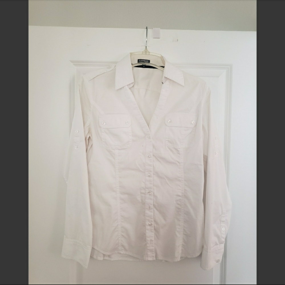 Express long sleeve button-up